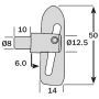 Weld On Antiluce Fastener - 8mm