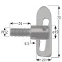 Antiluce Fastener 25 x 12mm