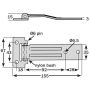 Stainless Door Hinge - 120 x 35mm