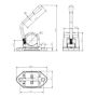 Kartt 48mm Cast Clamp x 105mm Centres