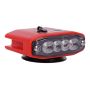 LED Rechargeable Strobe Light, 4 Pcs * 3W LED, 8-Functions, Magnetic Attachment