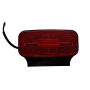 TrailerTek LED Side Marker Light, Red Lens, DC12-24V, ABS+PMMA Housing