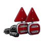 LED Trailer Light Kit, Enhanced Magnetic Base With 2 x Triangle Reflectors