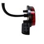 LED TrailerTek Oval Side Marker Light, Red Lens, 12/24V