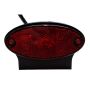 LED TrailerTek Oval Side Marker Light, Red Lens, 12/24V