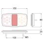 12V LED Rectangle Slim Line Combination Lamp Right Hand