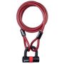 SAS 12mm Steel Braided Security Loop Cable 2.5m With HD43 Padlock