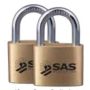 SAS UB40 Padlock, 40mm Brass Body Pack Of 2