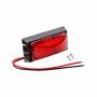 TrailerTek LED Side Marker Light 12/24V, Red Lens, 74 x 38 x 30mm