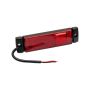 TrailerTek LED Side Marker Light, Rectangle Red Lens, Screw Base, 12-24V