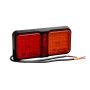 TrailerTek LED Truck Light Dual-Square, 4-Functions (Stop/Tail/Indicator/Reflector)